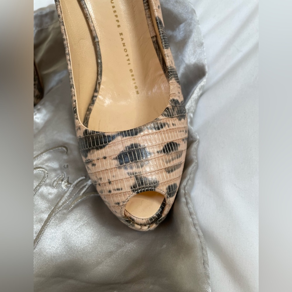 Giuseppe Zanotti Python Snakeskin Neutral Stilett… - image 5